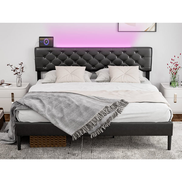 Ivy Bronx Dezare Upholstered Bed Wayfair Canada
